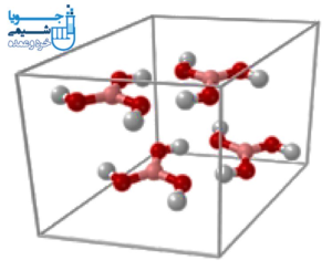 فرمول ساختاری اسید بوریک 